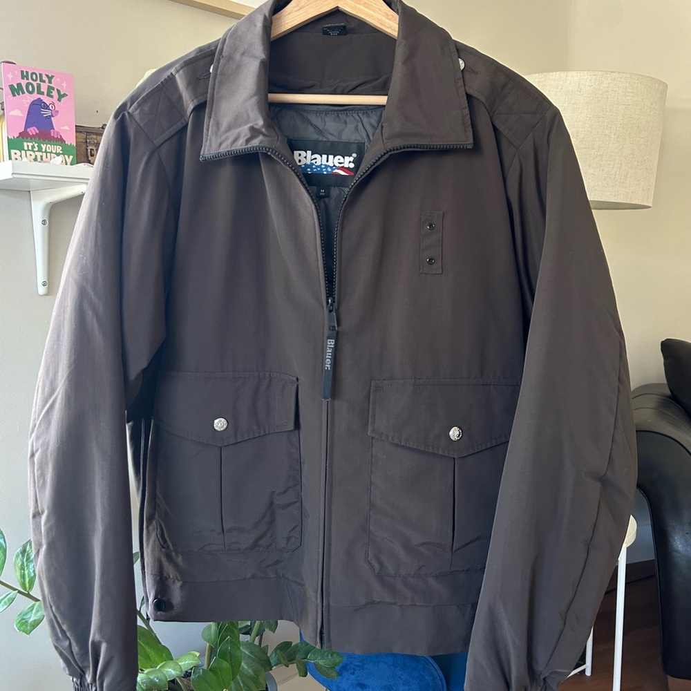 Blauer Men's 3 in 1 Season Brown Police Duty Bomber Jacket